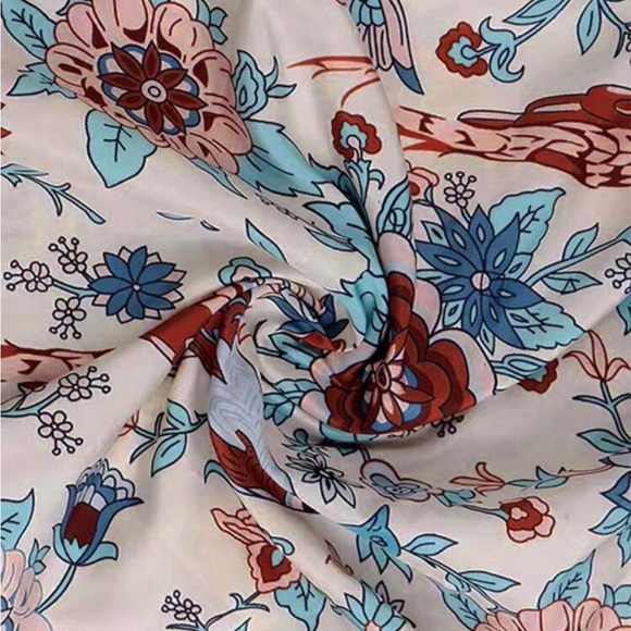 Plus Size Floral Print Boho Floral Print Bell Sleeve Top Blouse Shirt - Picture 6 of 6